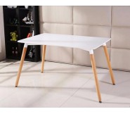 Bàn ăn Eames chữ nhật màu trắng 80x1m2 BLM04