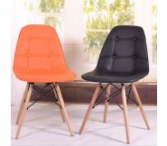 Ghế Eames bọc da khuy cúc GLM11