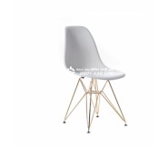 Ghế Eames không tay vịn chân mạ GLM009