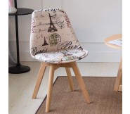 Ghế Eames Paris bọc vải lót nệm GLM29