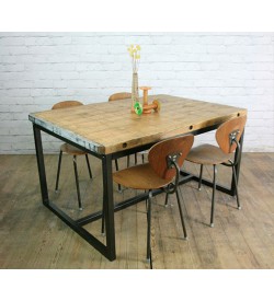 Bộ bàn ghế gỗ vintage BA14NTT